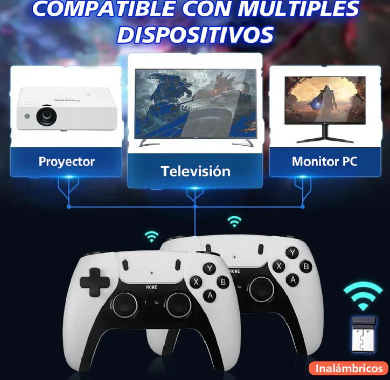 Consola Retro GameStick Pro 4K con 20 000 juegos + 2 CONTROLADORES INALÁMBRICO EXTRA GRATIS