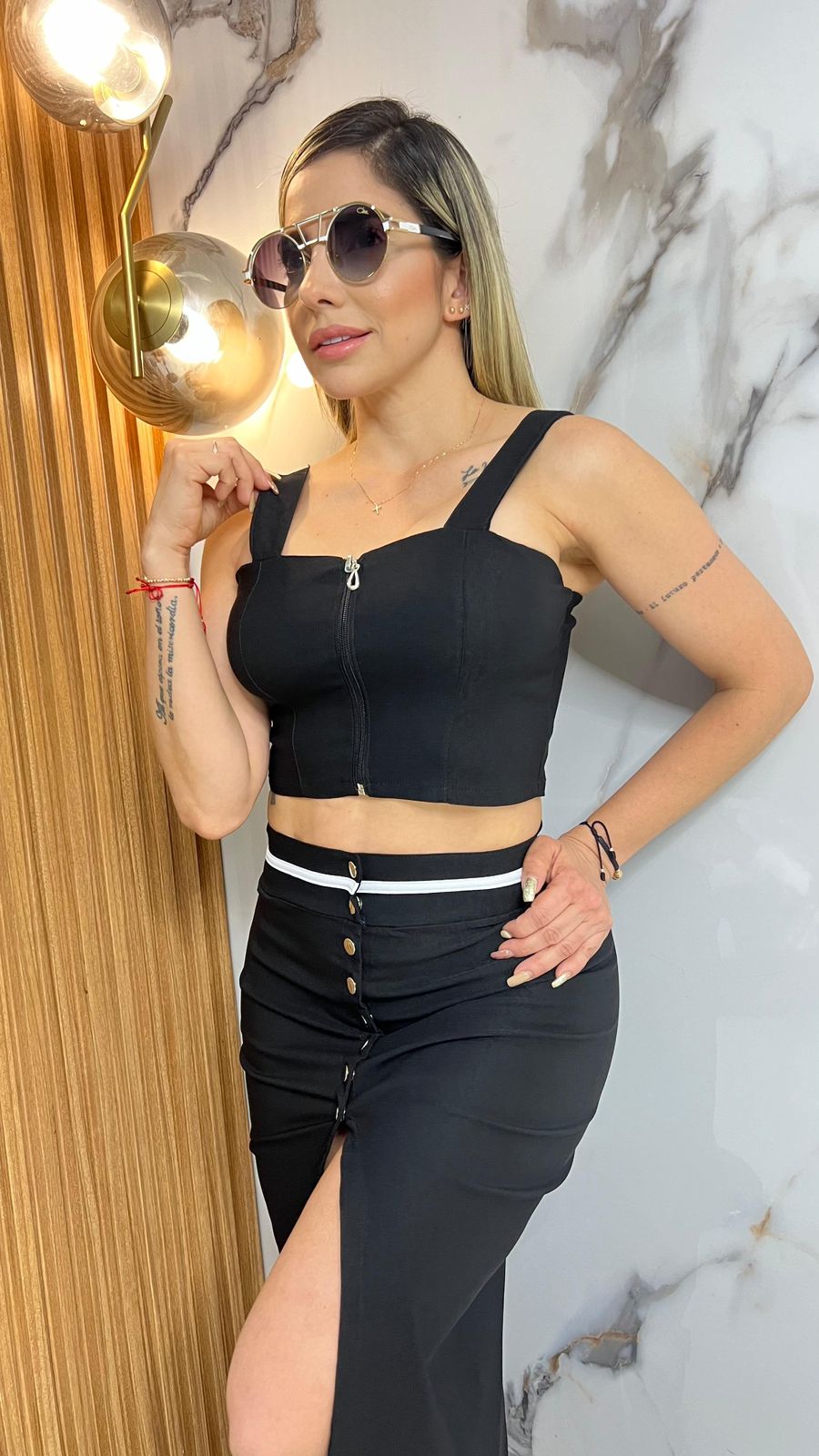 Conjunto Falda Y Blusa