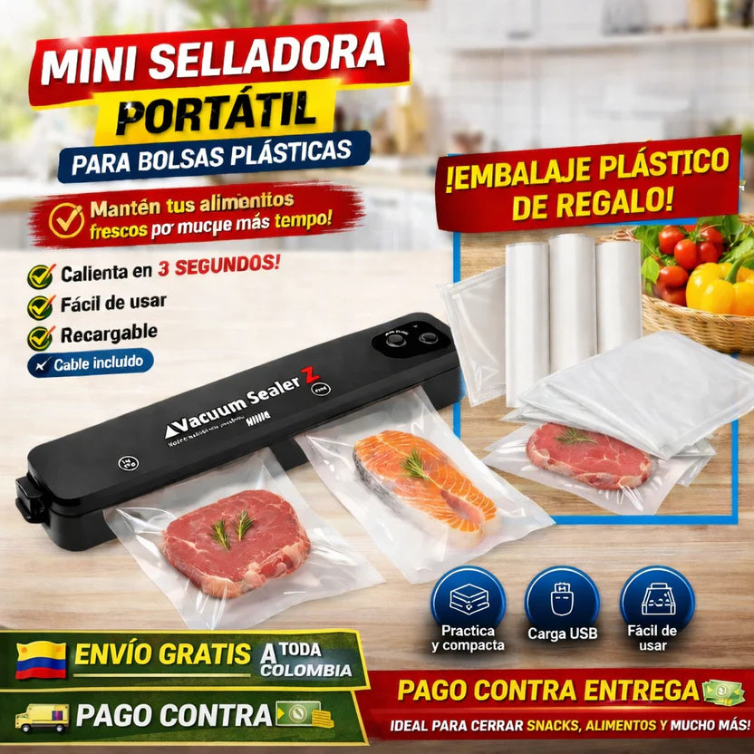 Maquina selladora al vacio + 100bolsas como regalo