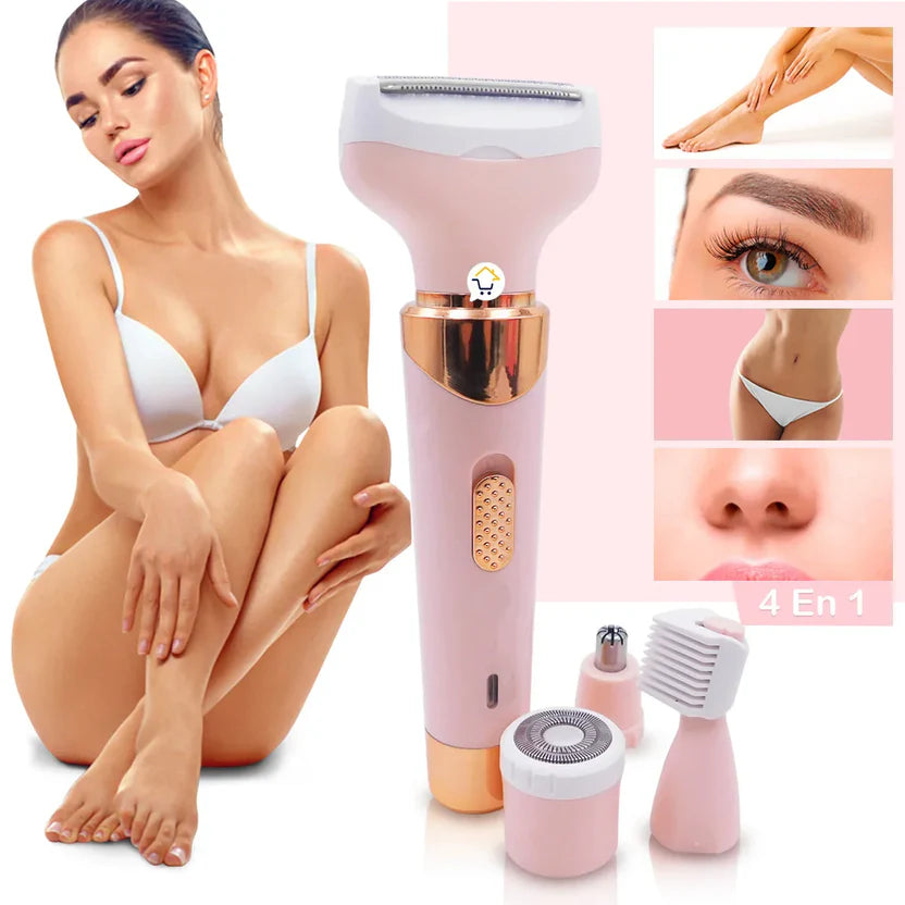 💖 Depiladora Facial y Corporal 4 en 1 - Precisión y Cuidado Total